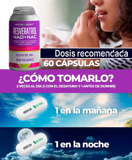 NAD+ RESVERATROL 100% EFECTIVO - CON REGISTRO SANITARIO