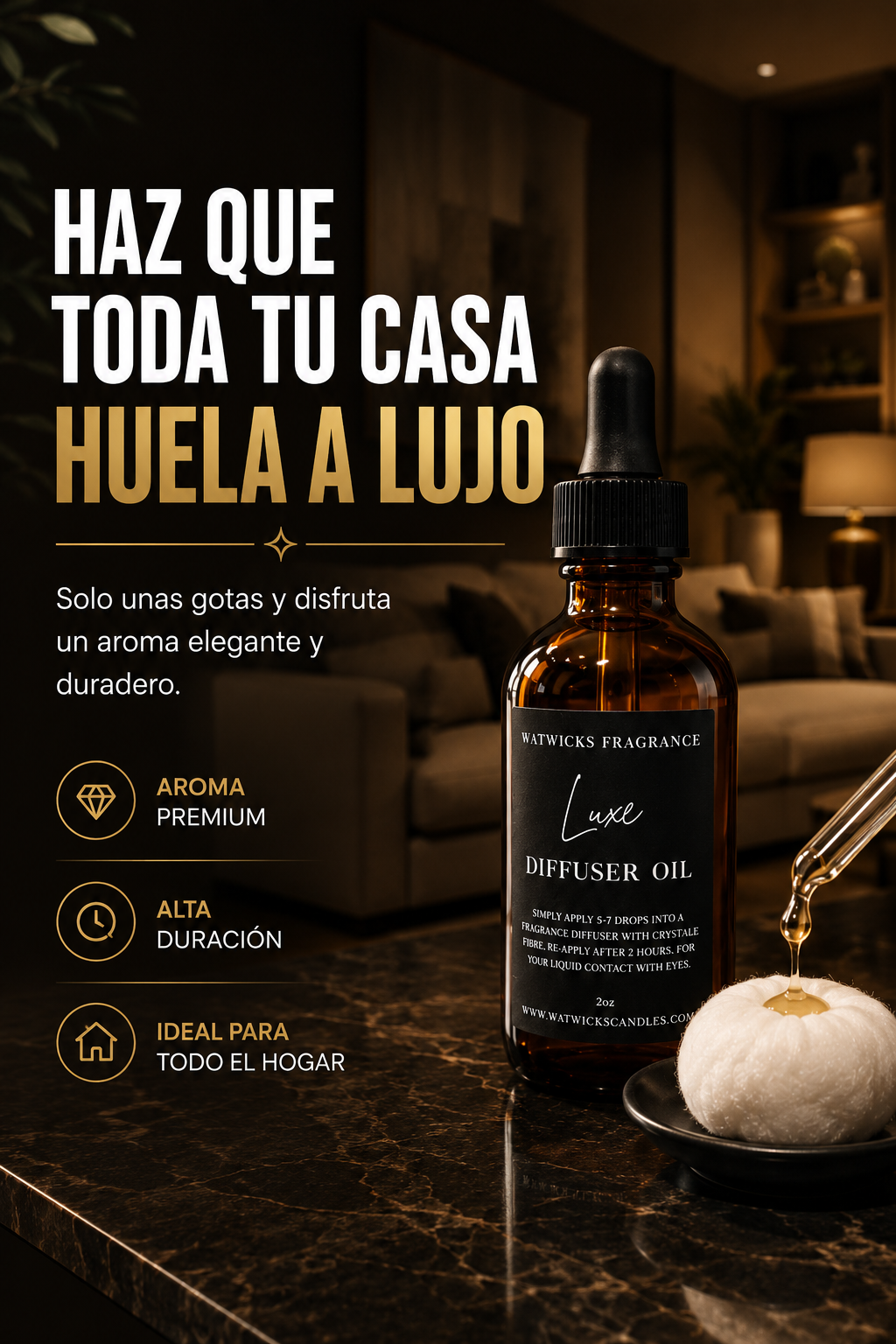 ACEITE AROMATICO DE LUJO PARA EL HOGAR