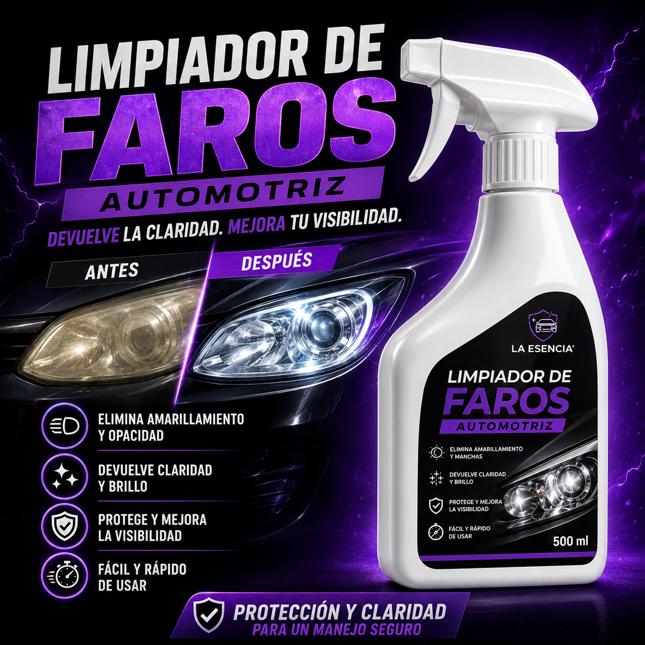 LIMPIADOR DE FAROS