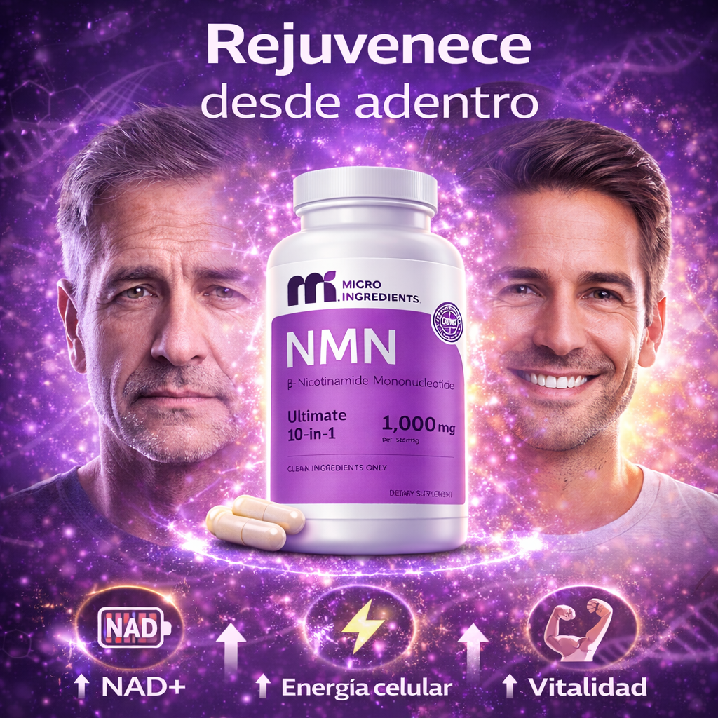 NMN: EL SUPLEMENTO QUE AUMENTA EL NAD+| RETRAZA EL ENVEJECIMIENTO PREMATURO