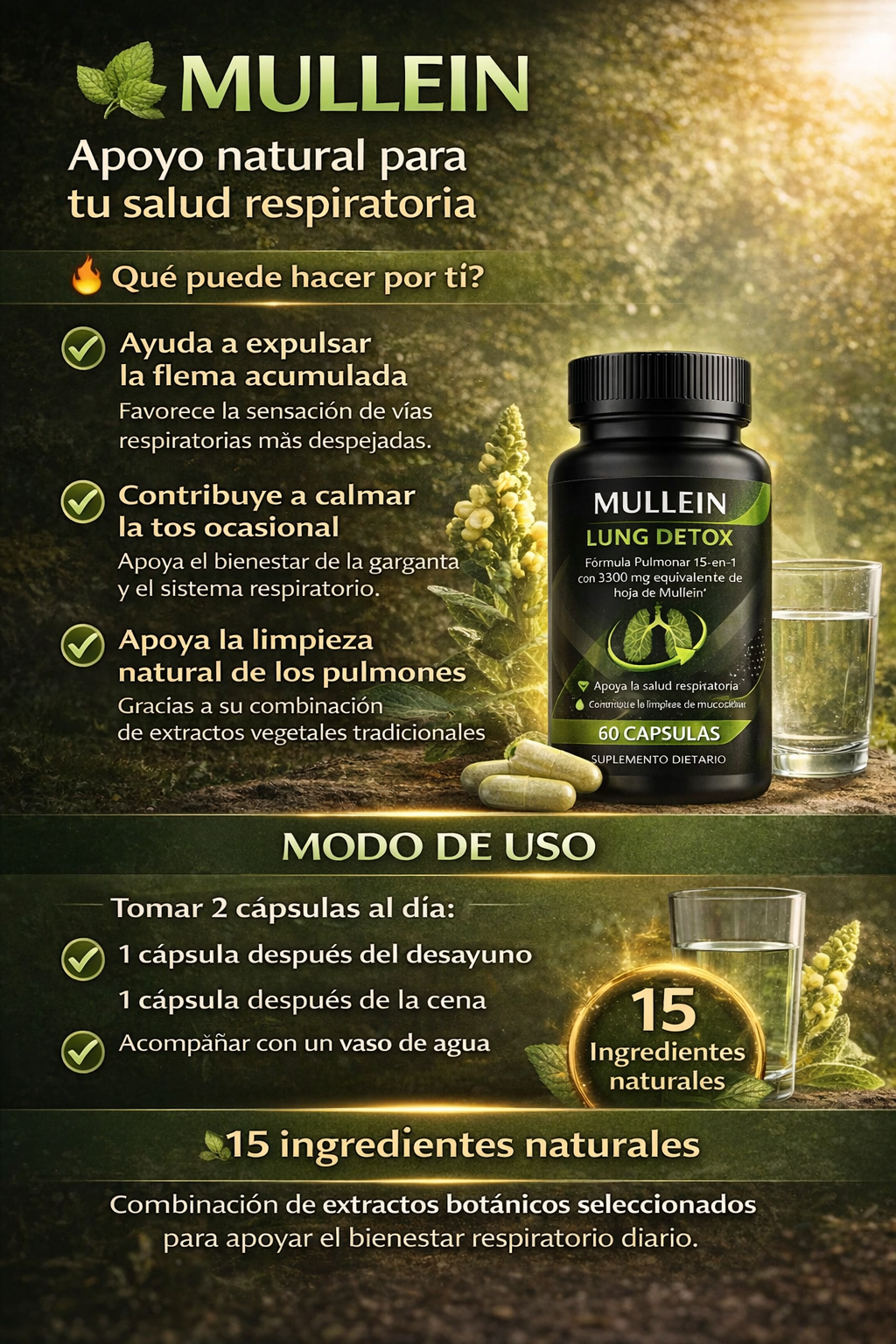 MULLEIN LUNG DETOX – APOYA A LA LIMPIEZA PULMONAR