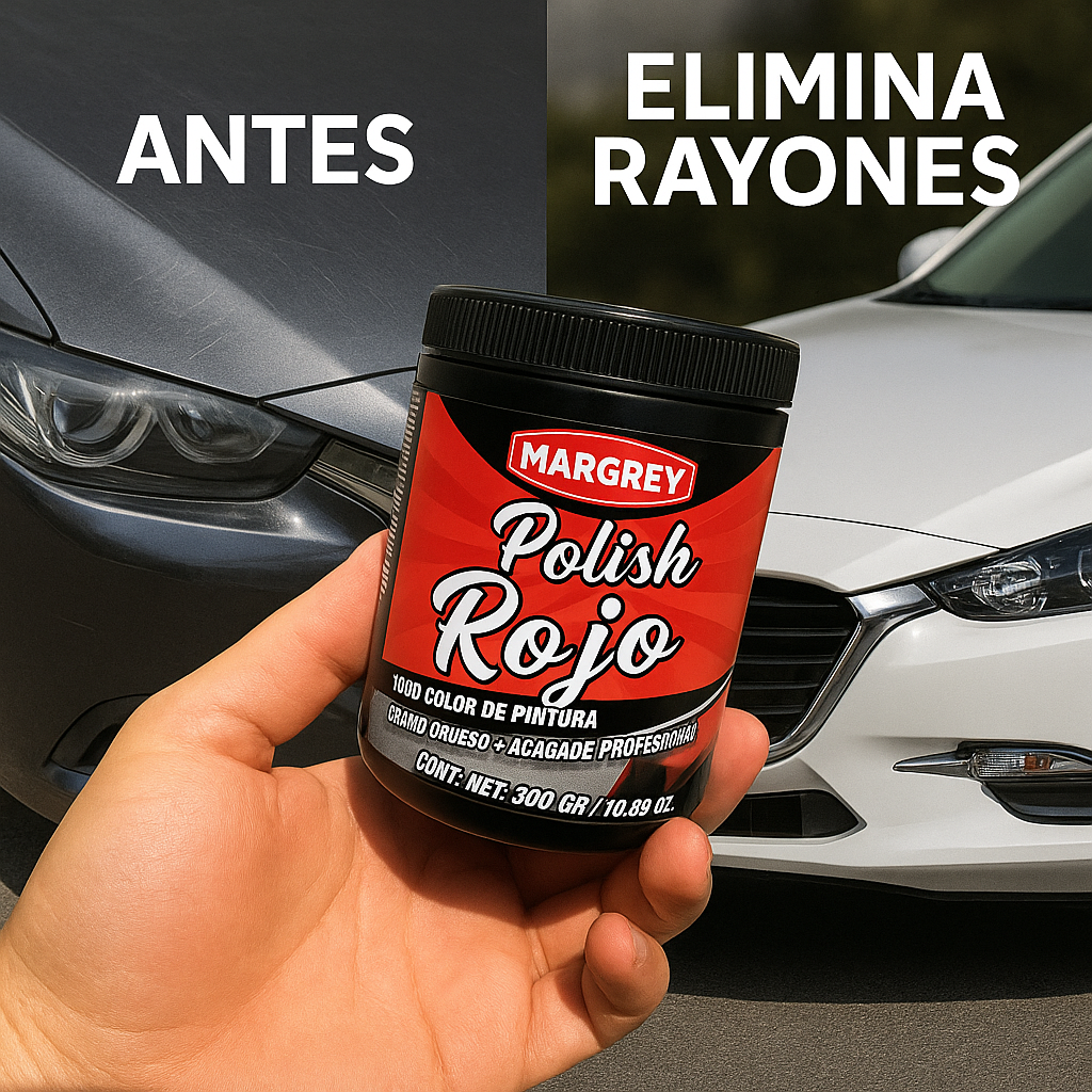 POLISH ROJO/ PASTA RESTAURADORA DE RAYONES EN AUTOS 🚗