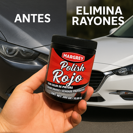 POLISH ROJO/ PASTA RESTAURADORA DE RAYONES EN AUTOS 🚗