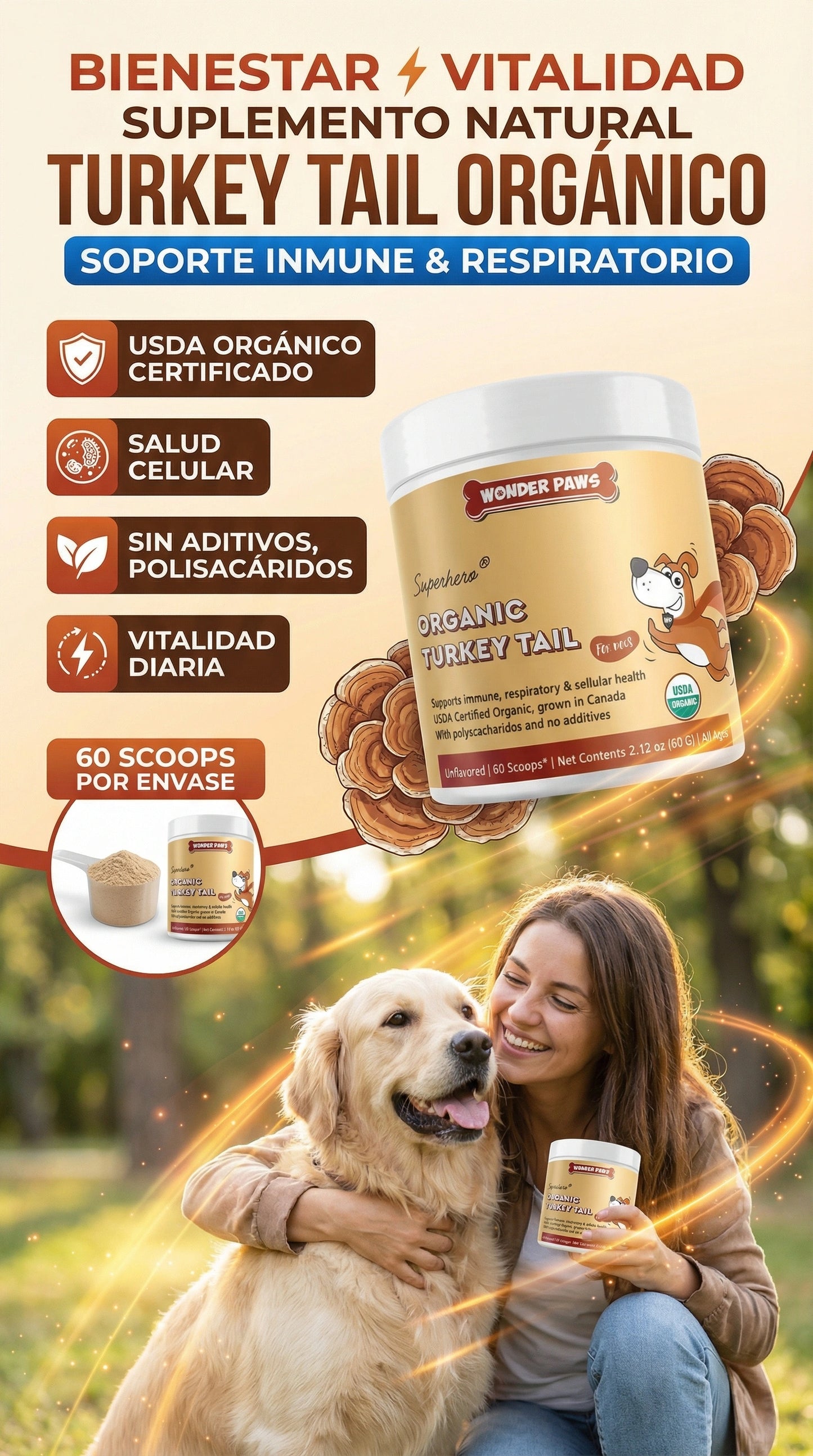 HONGO COLA DE PAVO| Fortalece el sistema inmunológico y disminuye la Picazón