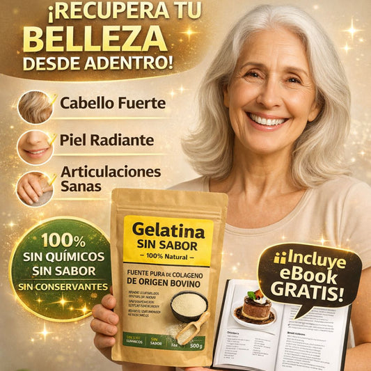 GELATINA SIN SABOR DE ORIGEN BOVINO | COLAGENO 100% NATURAL