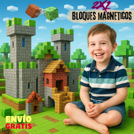 MineCraft Magnetic Blocks™| JUGUETE MAGNETICO SET DE 100 PIEZAS