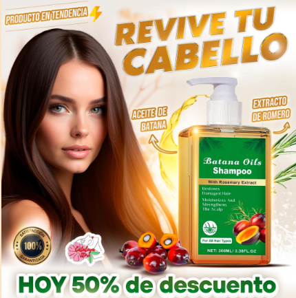 SHAMPOO CON ACEITE DE BATANA| DETEN LA CAIDA DE CABELLO