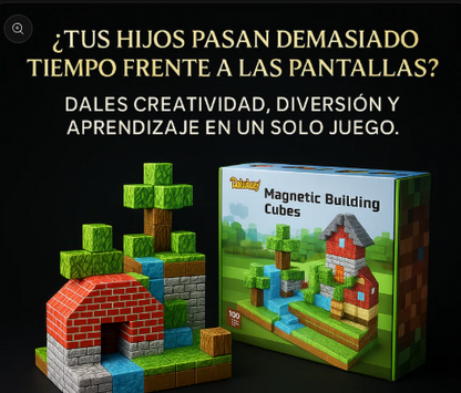 MineCraft Magnetic Blocks™| JUGUETE MAGNETICO SET DE 100 PIEZAS