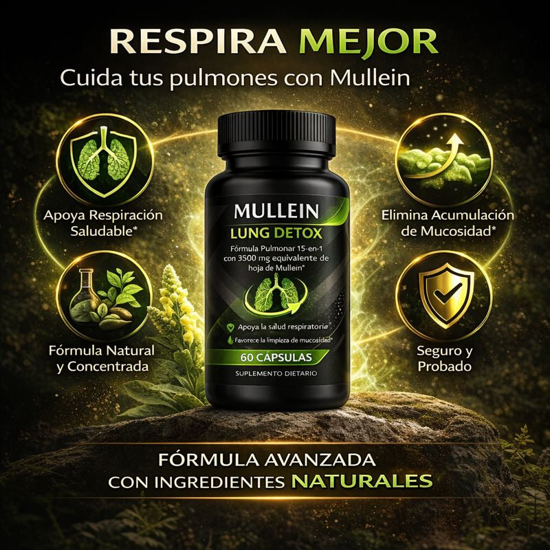 MULLEIN LUNG DETOX – APOYA A LA LIMPIEZA PULMONAR
