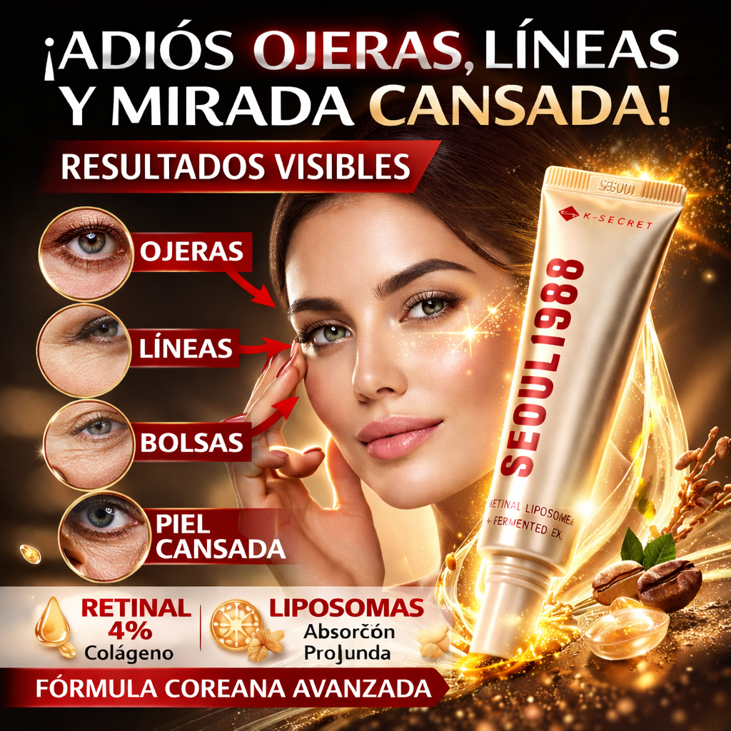 SEOUL 1988 Retinal Liposome 4%| DILE ADIÓS A  LAS OJERAS Y LINEAS DE EXPRESIÓN
