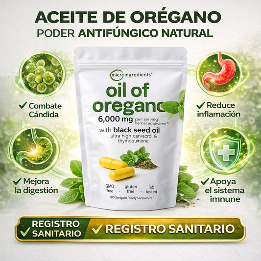 ACEITE DE OREGANO| DESIMFLAMA E ILIMINA LOS HONGOS DE TU SISTEMA DIJESTIVO.