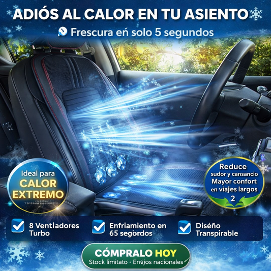 ASIENTO CON VENTILADOR PARA CARRO 12V