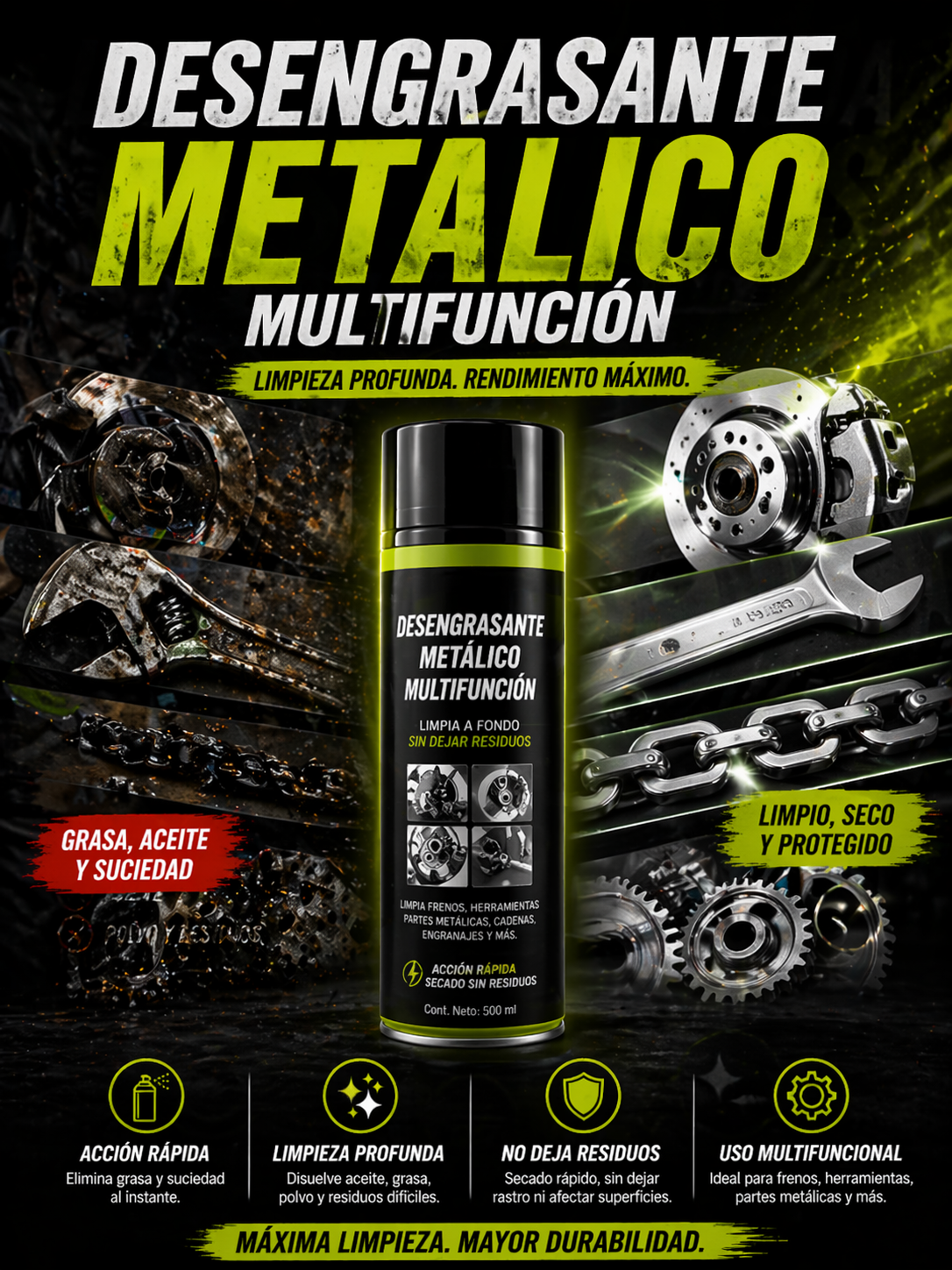 DESENGRASANTE METALICO MULTIFUNCIONAL