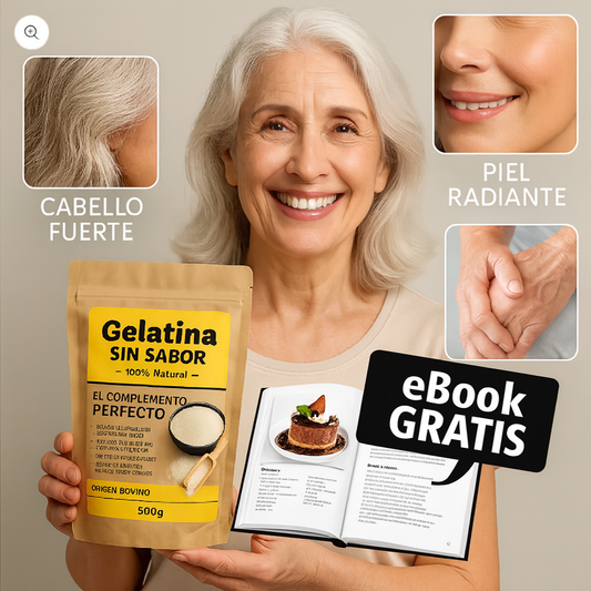 GELATINA SIN SABOR DE ORIGEN BOVINO | COLAGENO 100% NATURAL