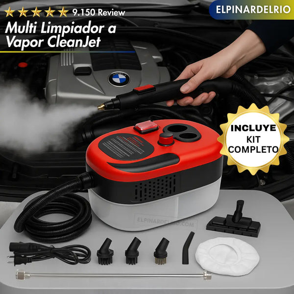 LIMPIADOR MULTIFUNCIONAL A VAPOR 2500 W| GRATIS UN KIT DE REMACHES 100 PIEZAS