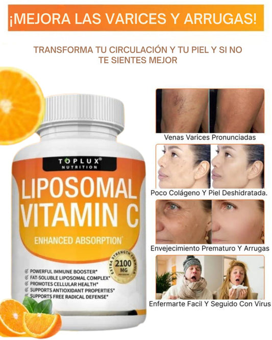 LIPOSOMAL VITAMINA C| Fortalece tus venas y devuelve el brillo a tu piel
