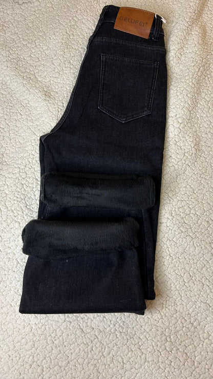 PANTALON JEANS MODELO PALAZO TERMICOS PARA MUJER